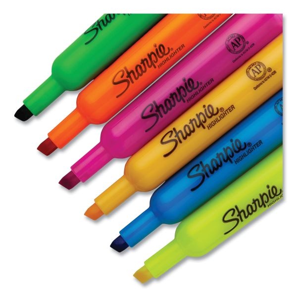 Sharpie® Pocket Style Highlighters, Assorted Ink Colors, Chisel Tip,  Assorted Barrel Colors, 36/Pack