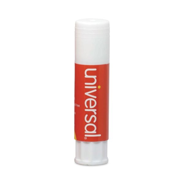 Universal Glue Stick Value Pack, 0.28 Oz, Applies And Dries Clear, 30/Pack