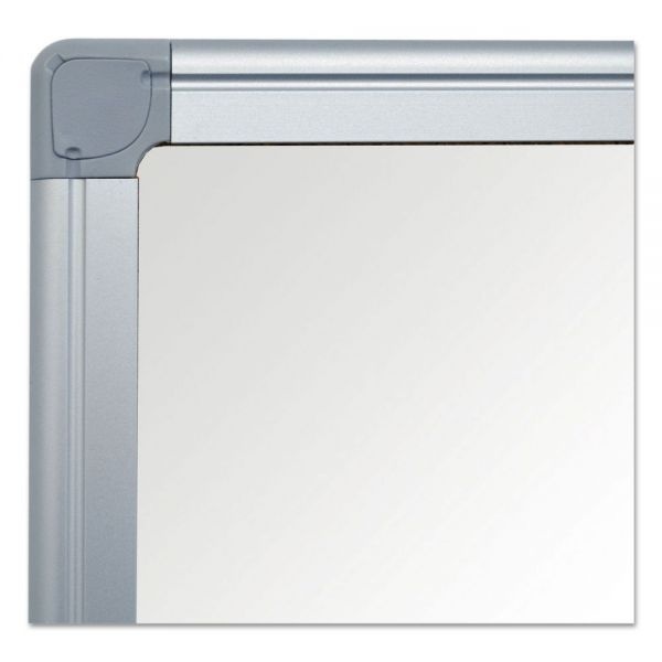 Mastervision Value Lacquered Steel Magnetic Dry Erase Board, 48 X 36, White Surface, Silver Aluminum Frame