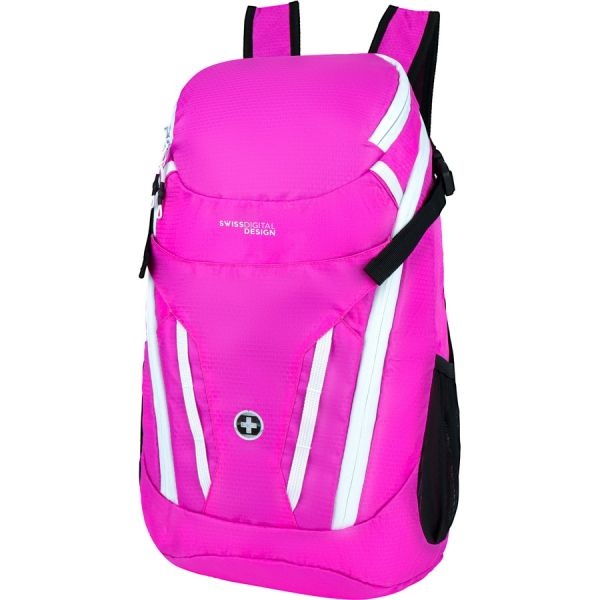 Swissdigital Design Kangaroo Sd1596-46 Rugged Carrying Case (Backpack) For 16" Apple Notebook, Macbook Pro, Accessories, Tablet, Cell Phone - Pink