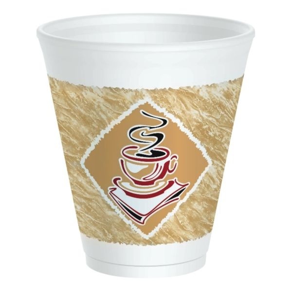Dart 12 Oz Cafe G Design Insulated Foam Cups
