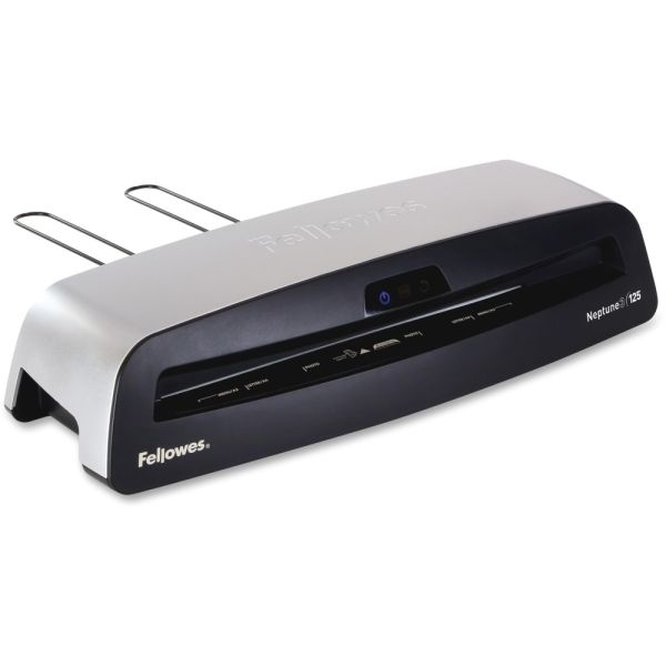 Fellowes Neptune3 Thermal 125 12.5" Laminator With Combo Kit, 12.5" Wide, Black/Silver