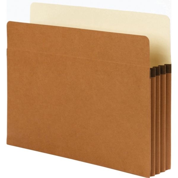 Smead Supertab File Pockets, Letter Size, 3 1/2" Expansion, 30% Recycled, Redrope, Box Of 25