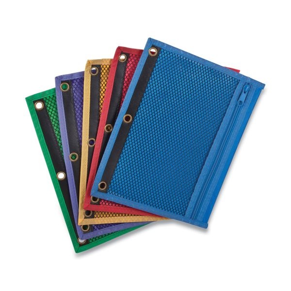 Centis Mesh Binder Pockets, 10.5 X 7.5, Assorted Colors