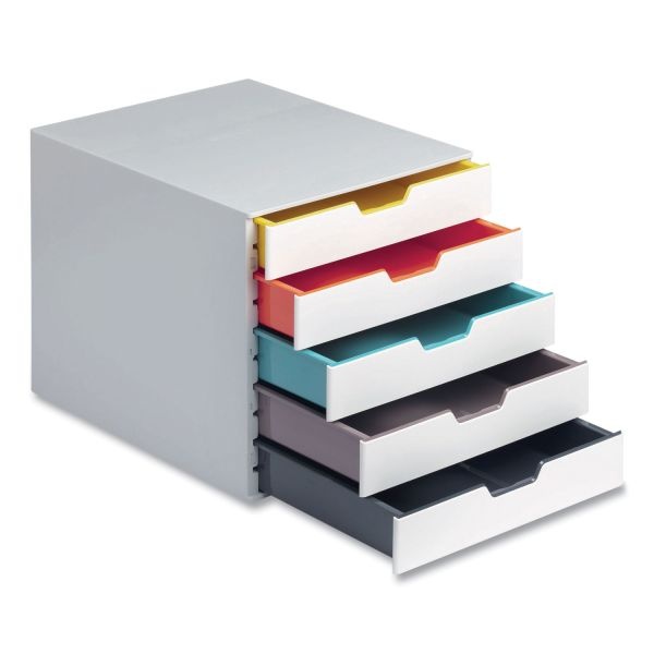 Durable Desktop Document Sorter, 5 Sections, For File Size A4 To C4, 11 X 14 X 11.5, Assorted Colors