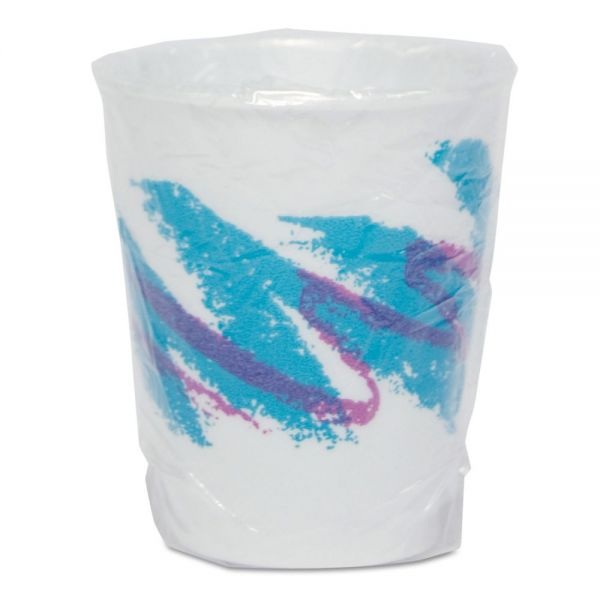 Dart Trophy Plus Dual Temperature Insulated Cups In Jazz Design, 9 Oz, Individually Wrapped, 900/Carton