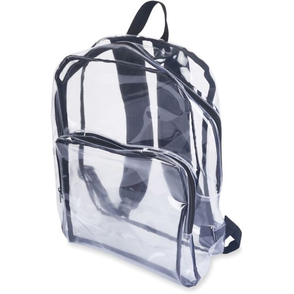 Tatco Carrying Case (Backpack) Notebook - Clear, Black