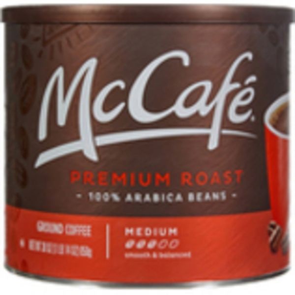 Mccafe Ground Coffee, Premium Roast, Arabica, 1.87 Lb Per Canister