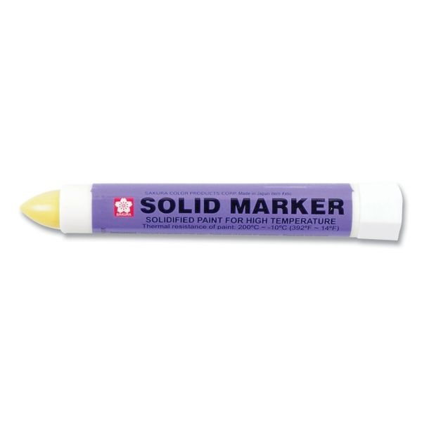 Sakura Solid Paint Marker, Bullet Tip, Yellow, Dozen