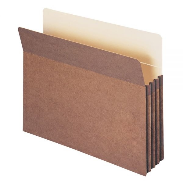 Smead Expanding File Pockets, 3 1/2" Expansion, 9 1/2" X 11 3/4", 30% Recycled, Redrope