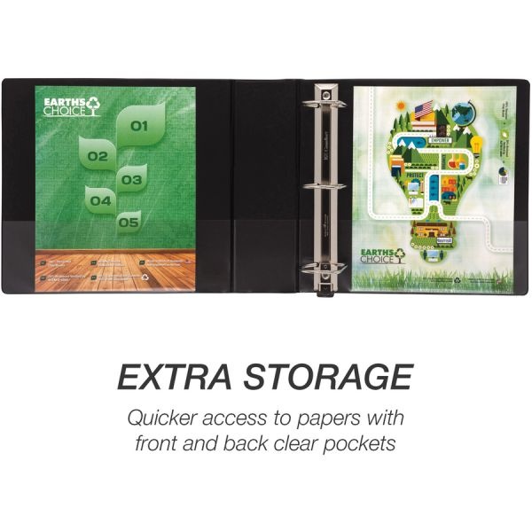 Samsill Earth's Choice Heavy Duty 4" Biobased Usda Certified Eco-Friendly Storage Binder