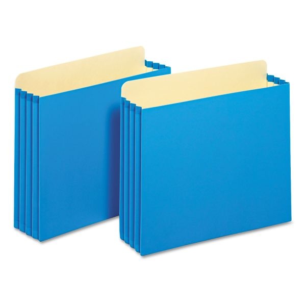 Pendaflex File Cabinet Pockets, 3.5" Expansion, Letter Size, Blue, 10/Box