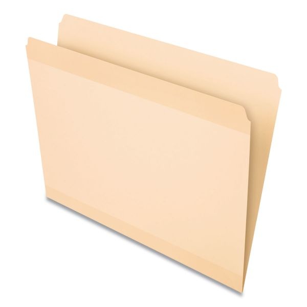 Pendaflex Poly Reinforced File Folder, Straight Tabs, Letter Size, Manila, 24/Pack