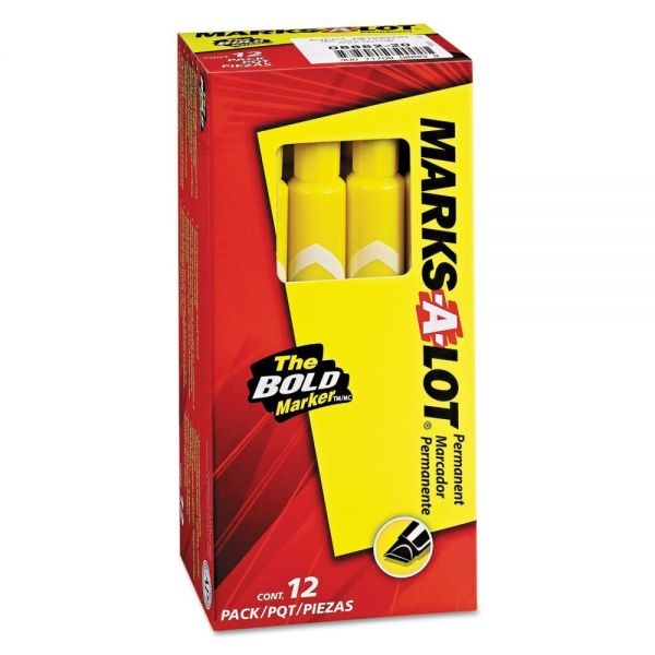 Avery® Marks-A-Lot® Bullet-Tip Permanent Markers, Black