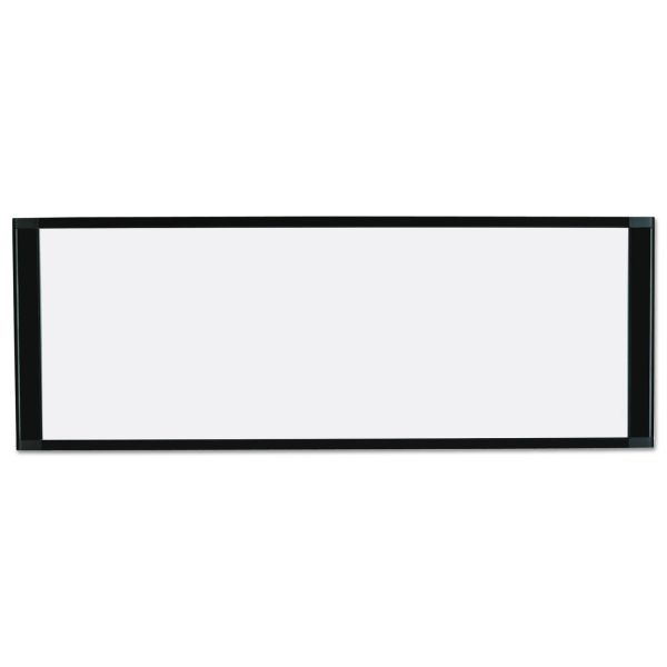 Mastervision Cubicle Workstation Dry Erase Board, 36 X 18, White Surface, Black Aluminum Frame