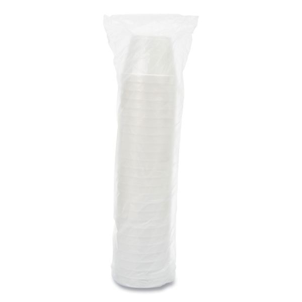 Dart Foam Containers, 24 Oz, White, 25/Bag, 20 Bags/Carton