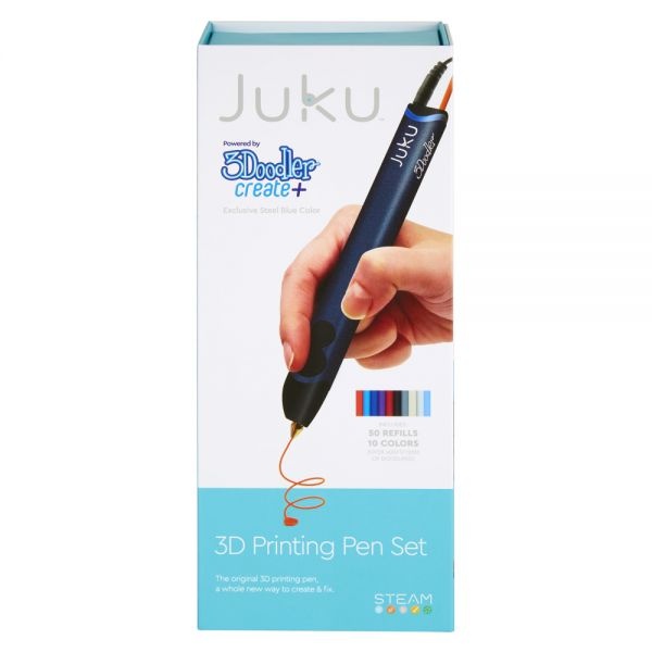 Juku 3Doodler Create+ 3D Printing Pen, Steel Blue