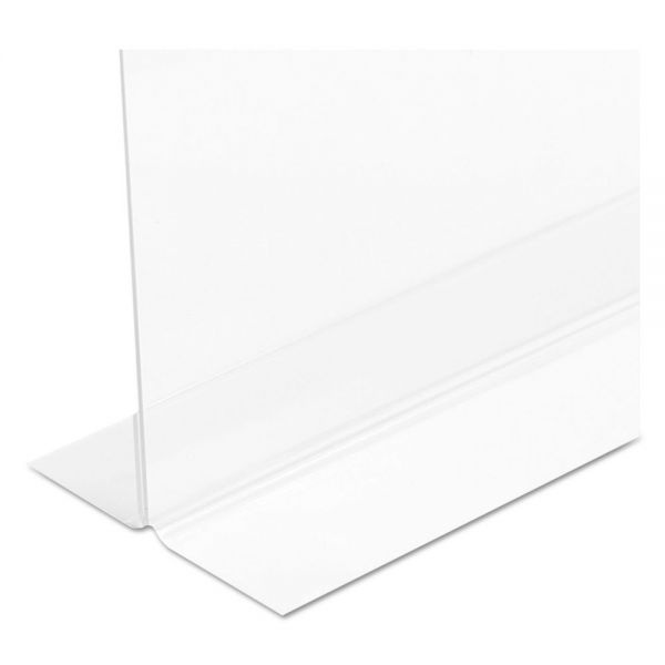 Deflecto Classic Image Double-Sided Sign Holder, 11 X 8.5 Insert, Clear