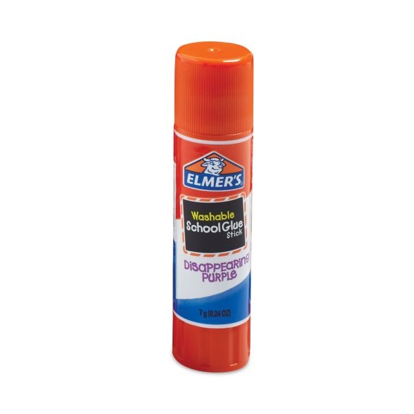 Elmer's Disappearing Purple All Purpose Glue Sticks, 0.24 Oz, Dries