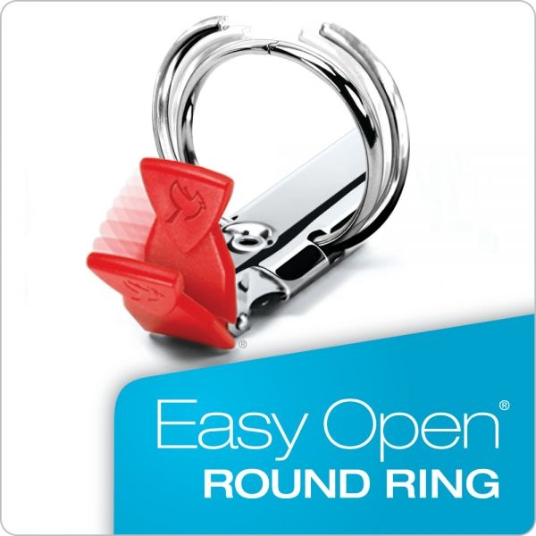 Cardinal Premier Easy Open Locking 3-Ring Binder, 3" Capacity, Round Ring, Black