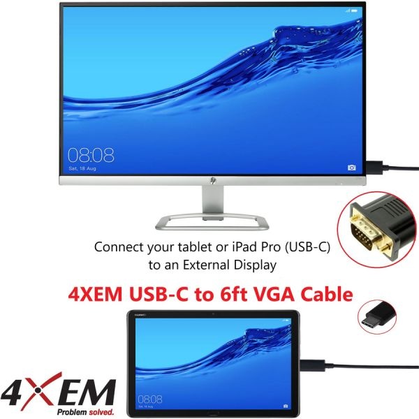4Xem Usb-C To Vga Cable