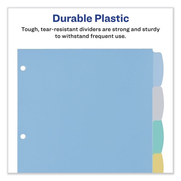 Avery Big Tab Write & Erase Plastic Dividers, 8 Tabs, 1 Set