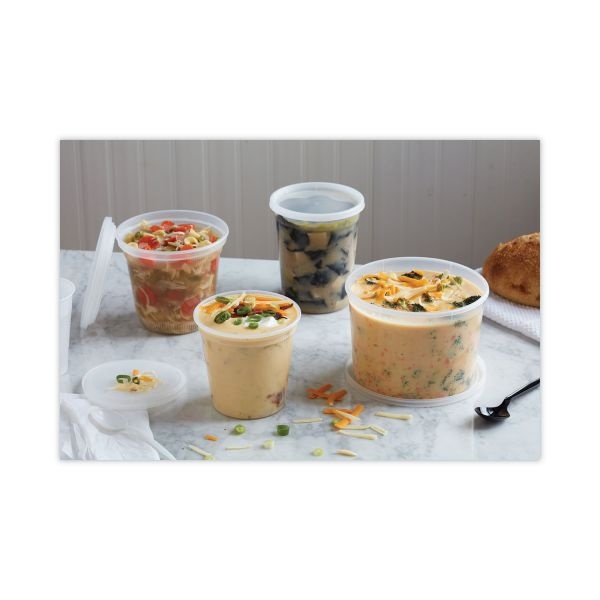 Pactiv Evergreen Newspring Delitainer Microwavable Container, 64 Oz, 4.5 X 4.5 X 6.35, Natural, Plastic, 120/Carton