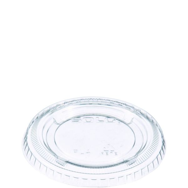 Dart Portion/Souffle Cup Lids, Fits 3.25 Oz To 9 Oz Cups, Clear, 125/Pack, 20 Packs/Carton