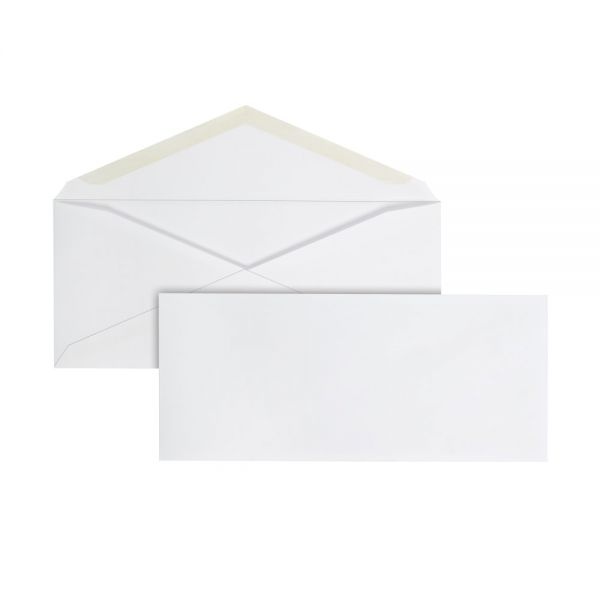#10 Envelopes, Gummed Seal, 30% Recycled, White, Pack Of 250