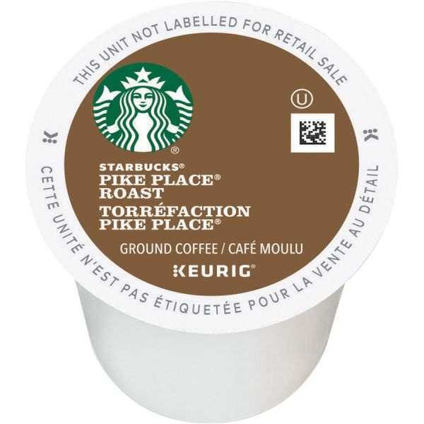 Starbucks Single-Serve Coffee K-Cup, Pike Place, Carton Of 24