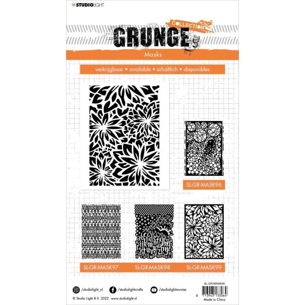 Studio Light Grunge 8.25"X5.82" Stencil