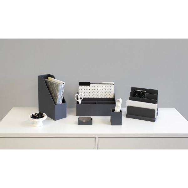 Realspace Gray Business Card Holder
