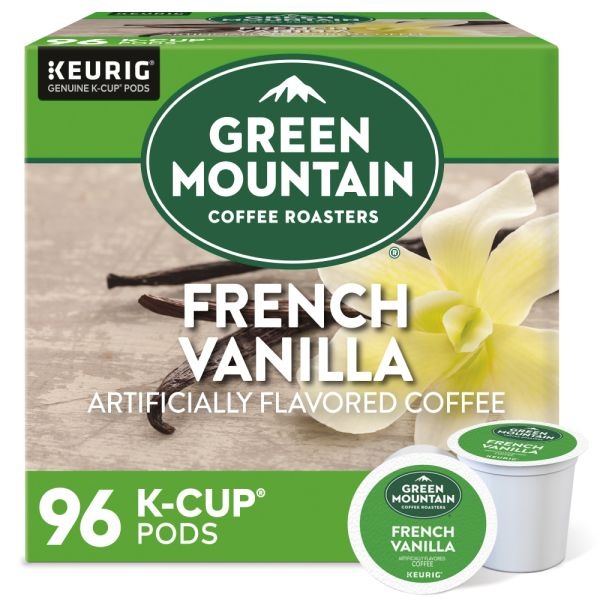 Green Mountain Coffee K-Cups, French Vanilla, Light Roast, 96 K-Cups