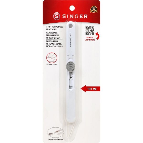 Singer 3-In-1 Retractable Craft Knife