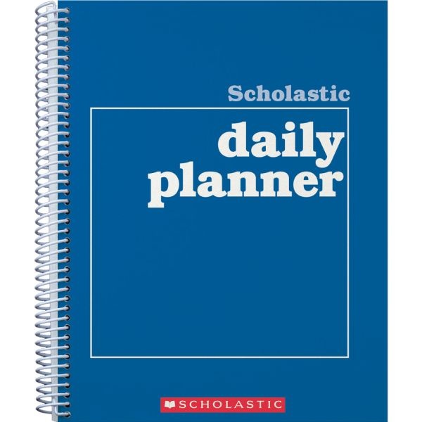 Scholastic Undated Daily Planner, 8 1/2" X 11", Blue