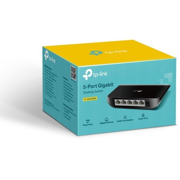 Tp-Link Tl-Sg1005d - 5 Port Gigabit Ethernet Network Switch