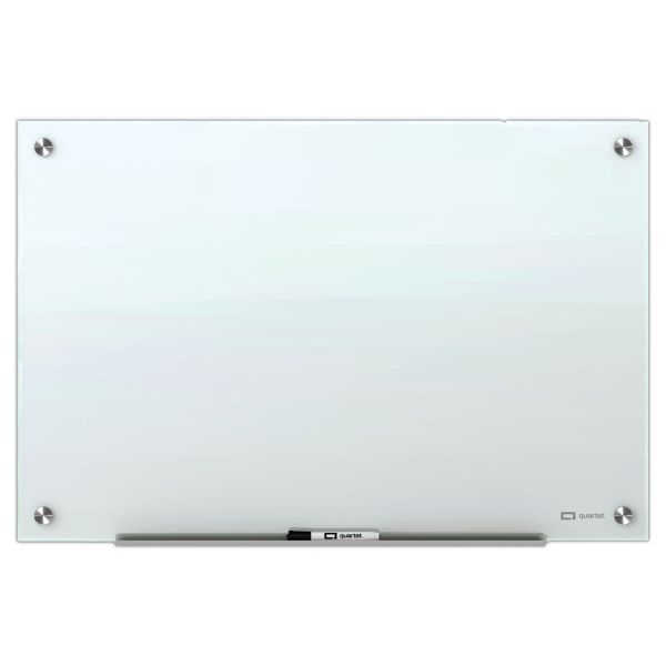 Quartet Brilliance Glass Dry-Erase Boards, 36 X 24, White Surface