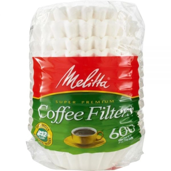 Melitta Coffee Filters, Paper, Basket Style, 8 To 12 Cups, 600/ Pack