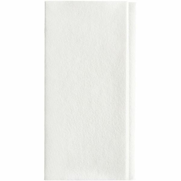 Georgia-Pacific Essence 1-Ply Replacement Linen Napkins, 17" X 17", White, 100 Napkins Per Pack, Case Of 4 Packs