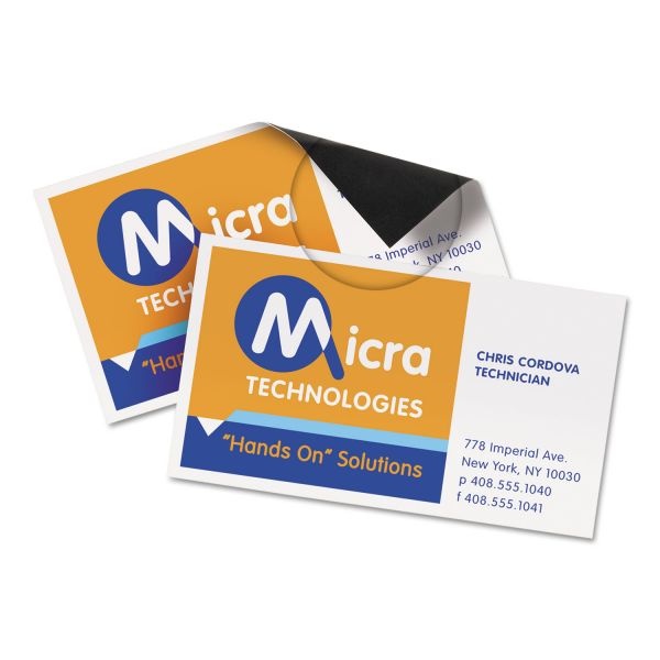 Avery Magnetic Business Cards Inkjet 2 X 3 5 White 30 Cards 10 Avery Magnetic Business Cards Inkjet 2 X 3 5 White 30 Cards 10