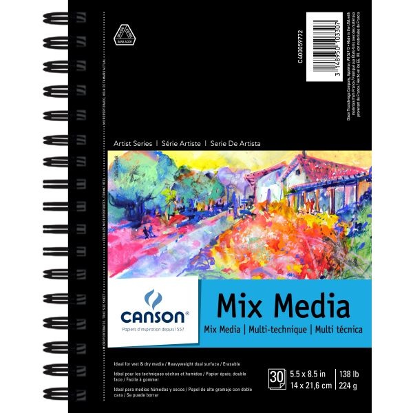 Canson Mix Media Pad 5.5"X8.5"