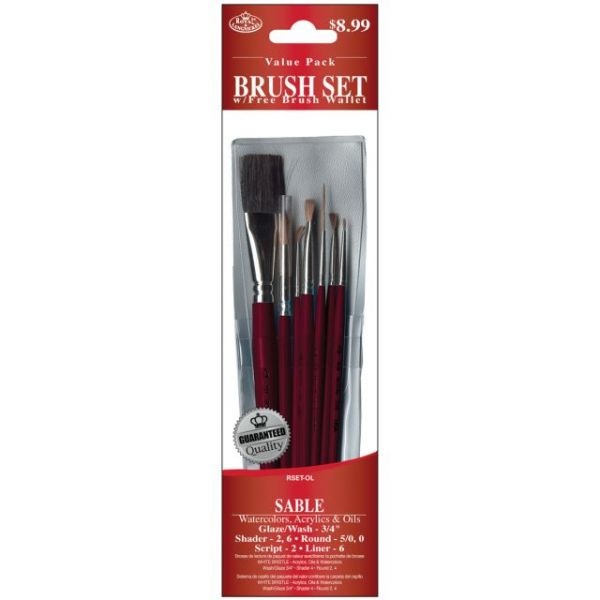 Sable Value Pack Brush Set