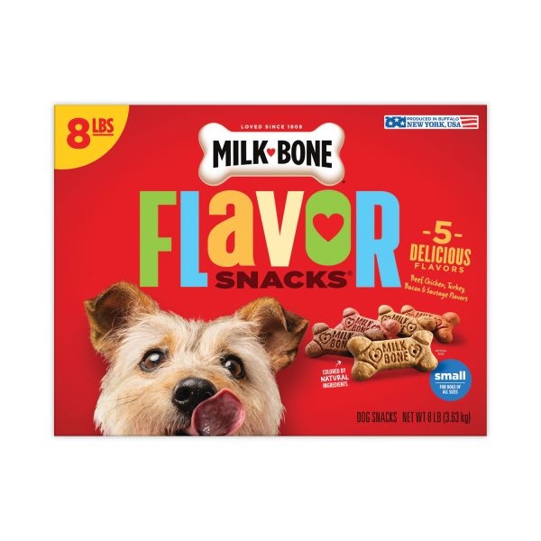 Milk-Bone Flavor Snacks Dog Biscuits, 8 Lb Box