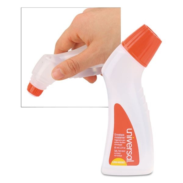 Universal Envelope Moistener With Adhesive, 2.2 Oz Bottle, Clear