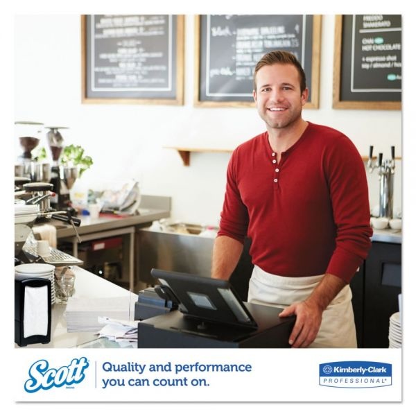 Scott Tall-Fold Dispenser Napkins, 1-Ply, 7 X 13.5, White, 500/Pack, 20 Packs/Carton