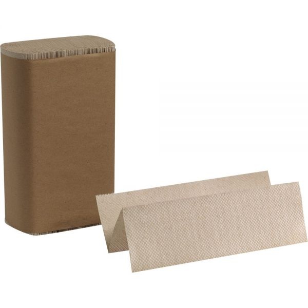 Georgia Pacific Professional Multifold Paper Towel, 9 1/5 X 9 2/5, 1-Ply, Brown, 250 Sheets/Pack, 16 Packs/Carton