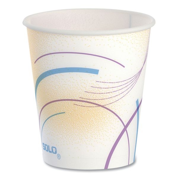 Paper Water Cups, Proplanet Seal, Cold, 5 Oz, Meridian Design, Multicolored, 100/Sleeve, 25 Sleeves/Carton