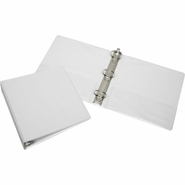 Skilcraft Loose-Leaf 3-Ring Binder, 2" Round Rings, 66% Recycled, White (Abilityone 7510-01-203-8814)
