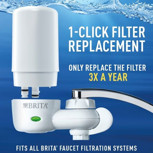 Brita Complete Water Faucet Filtration System With Light Indicator