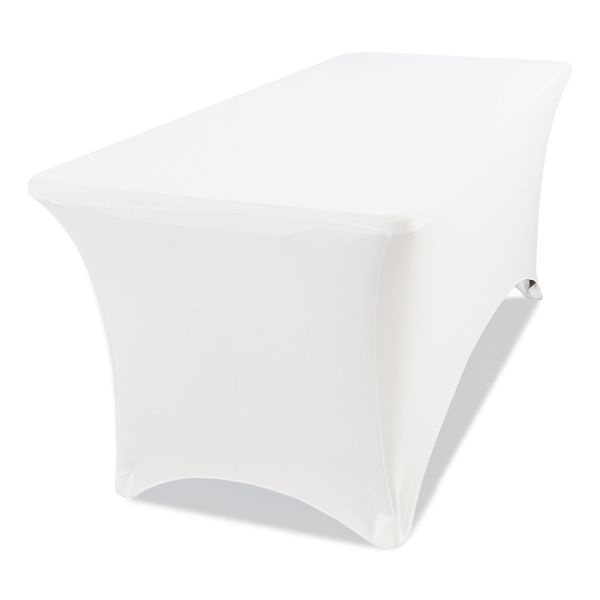 Iceberg Stretch Fabric Table Cloth, 72" X 30", White